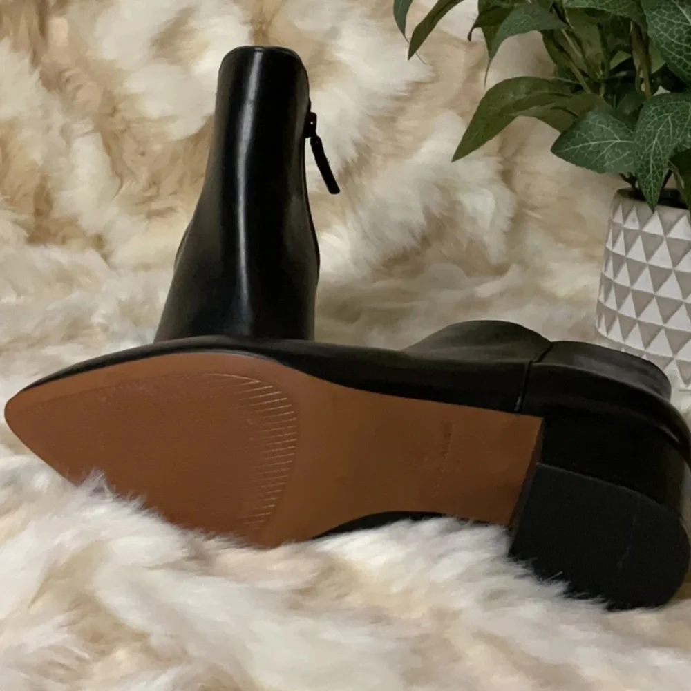 Cole Haan - Elyse Black Leather Boots